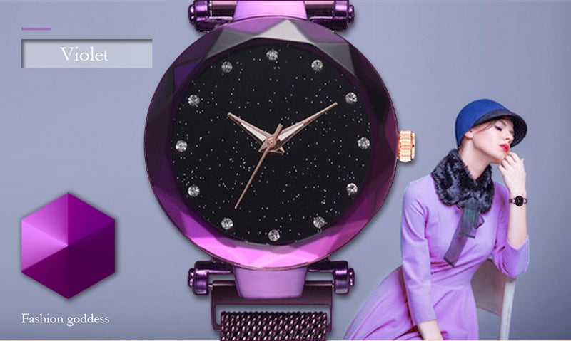 Starry Sky Clock Fashion