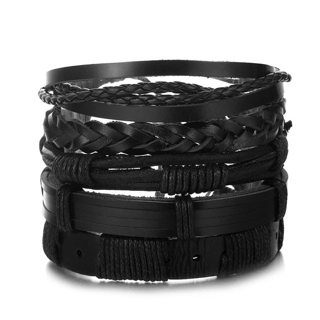 Leather Bracelet Fashion Hand-knitted