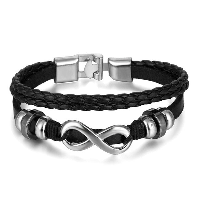 Leather Bracelet Fashion Hand-knitted