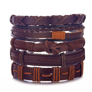 Leather Bracelet Fashion Hand-knitted