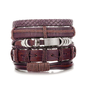 Leather Bracelet Fashion Hand-knitted