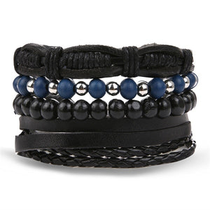 Leather Bracelet Fashion Hand-knitted