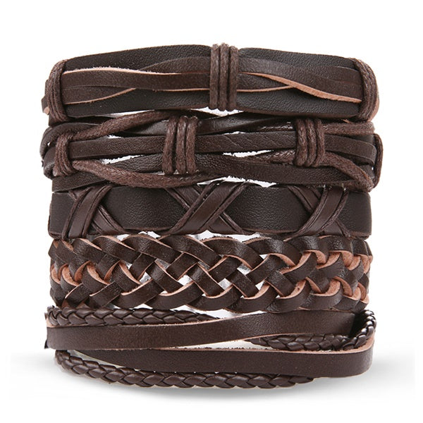 Leather Bracelet Fashion Hand-knitted