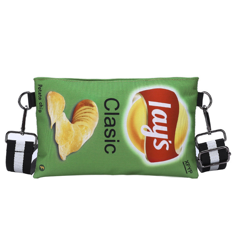 Funny Potato Chips Crossbody Handbag