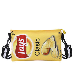 Funny Potato Chips Crossbody Handbag