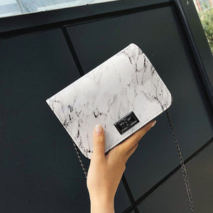 Marble Pattern Shoulder Bag