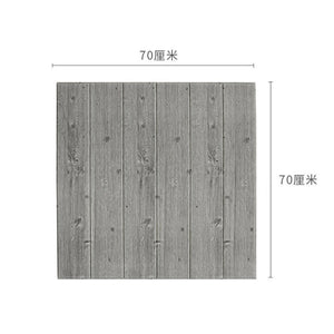 DIY Self adhesive DIY 3D Wall Sticker Self Adhesive Waterproof Wallpaper TV Background Wood Grain Living Room Mural Bedroom Deco