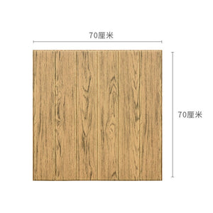 DIY Self adhesive DIY 3D Wall Sticker Self Adhesive Waterproof Wallpaper TV Background Wood Grain Living Room Mural Bedroom Deco