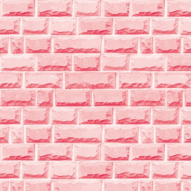 House Decoration 3D PVC Wall Stickers Paper Brick Stone Wallpaper DIY Rustic Effect Self adhesive Home Decor Sticker Living Room