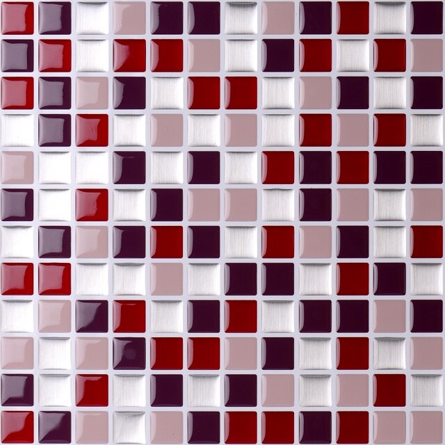 Vividtiles Self Adhesive Mosaic Tile Wall decal Sticker DIY Kitchen Bathroom Home Decor Vinyl