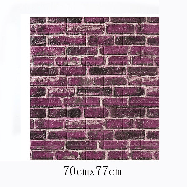 PE Foam 3D Retro Simulated Brick Wall Stickers Waterproof Self-adhesive DIY Wallpaper for Living Room Kids Bedroom Wall Decor