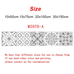 10/15/20/30cm Retro Pattern Tile Floor Sticker PVC Bathroom Kitchen Waterproof Wall Stickers Home Decor TV Sofa Wall Art Mural