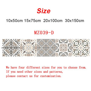 10/15/20/30cm Retro Pattern Tile Floor Sticker PVC Bathroom Kitchen Waterproof Wall Stickers Home Decor TV Sofa Wall Art Mural