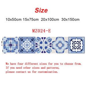 10/15/20/30cm Retro Pattern Tile Floor Sticker PVC Bathroom Kitchen Waterproof Wall Stickers Home Decor TV Sofa Wall Art Mural