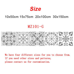 10/15/20/30cm Retro Pattern Tile Floor Sticker PVC Bathroom Kitchen Waterproof Wall Stickers Home Decor TV Sofa Wall Art Mural