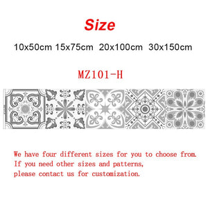 10/15/20/30cm Retro Pattern Tile Floor Sticker PVC Bathroom Kitchen Waterproof Wall Stickers Home Decor TV Sofa Wall Art Mural