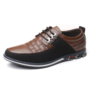 Merkmak Autumn Genuine Leather Men Casual Shoes Breathable lace-up Oxfords Dress Business Formal Wedding Party Big Size Shoes