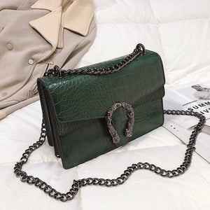 2019 New  Shoulder Bag Chains Messenger Bag Fashion Girls Casual Handbag Simple Leisure Personality Small Square Women Bag