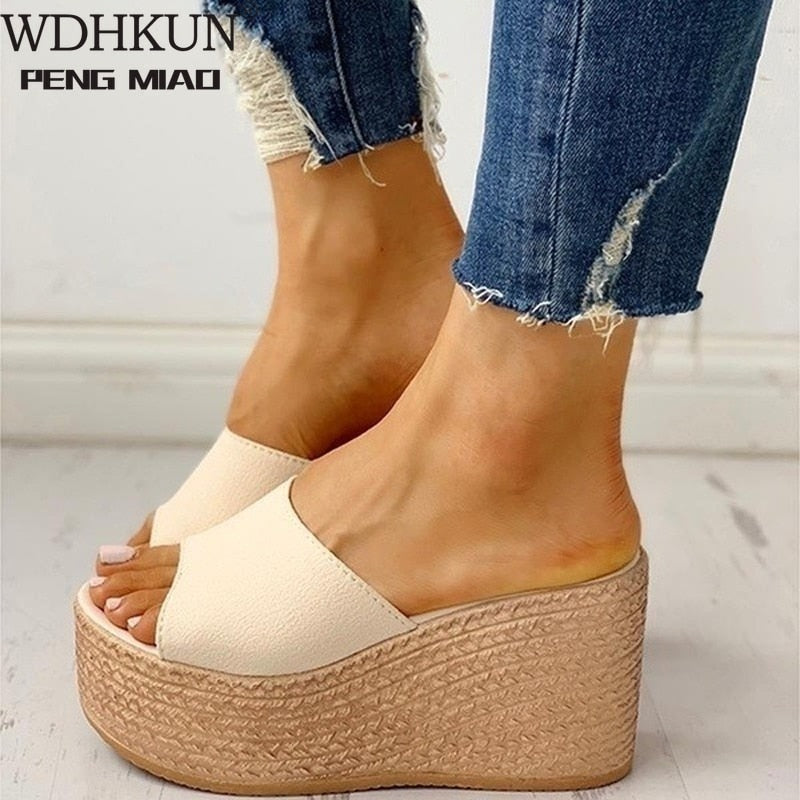 Fashion 2020 New Summer Women's Sandals Peep-Toe Shoes Woman High-Heeled Platfroms Casual Wedges For Women High Heels Shoes