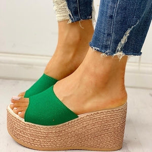 Fashion 2020 New Summer Women's Sandals Peep-Toe Shoes Woman High-Heeled Platfroms Casual Wedges For Women High Heels Shoes