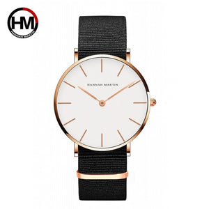 Dropshipping Japan Quartz Simple Women Fashion Watch White Leather Strap Ladies Wrist Watches Brand Waterproof Wristwatch 36mm