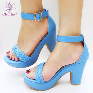 New  Women Wedding Shoes Elegant Women Sandals Elegant Nigerian Women Pumps Shoe for Party High Quality Wedding Shoes